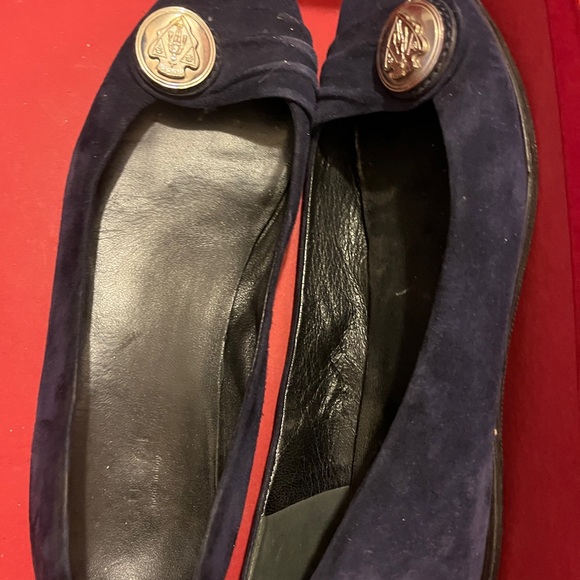 Authentic Vintage Navy Suede Gucci Flat Driving - Picture 5 of 7